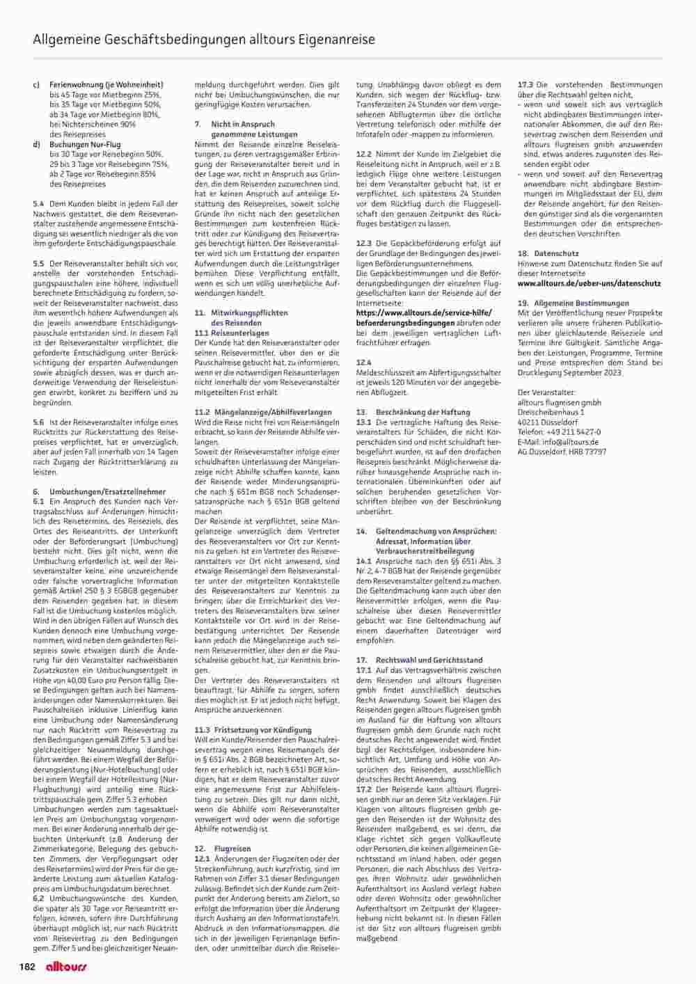 Alltours Flugblatt (ab 01.05.2024) - Angebote und Prospekt - Seite 182