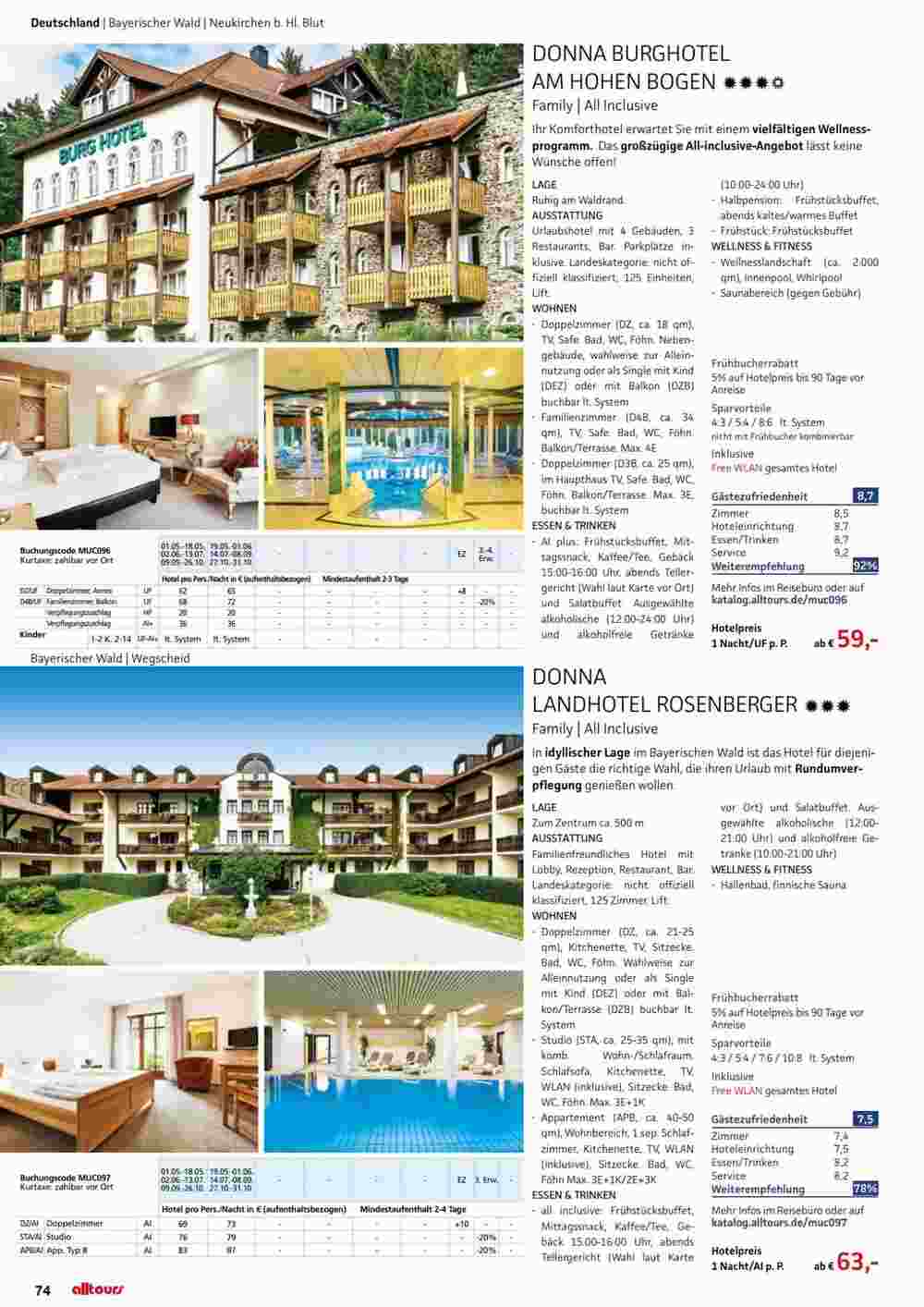 Alltours Flugblatt (ab 01.05.2024) - Angebote und Prospekt - Seite 74