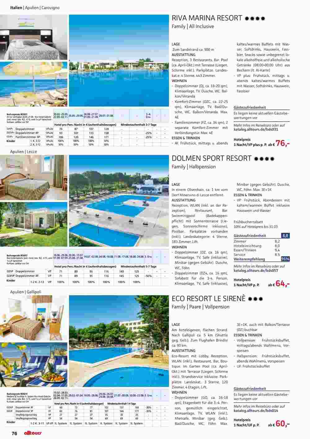 Alltours Flugblatt (ab 01.05.2024) - Angebote und Prospekt - Seite 76