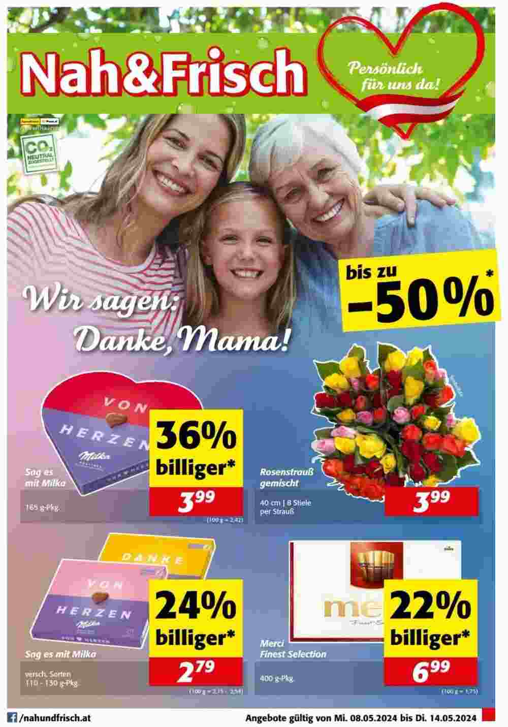 Nah&Frisch Flugblatt (ab 08.05.2024) - Angebote und Prospekt - Seite 1