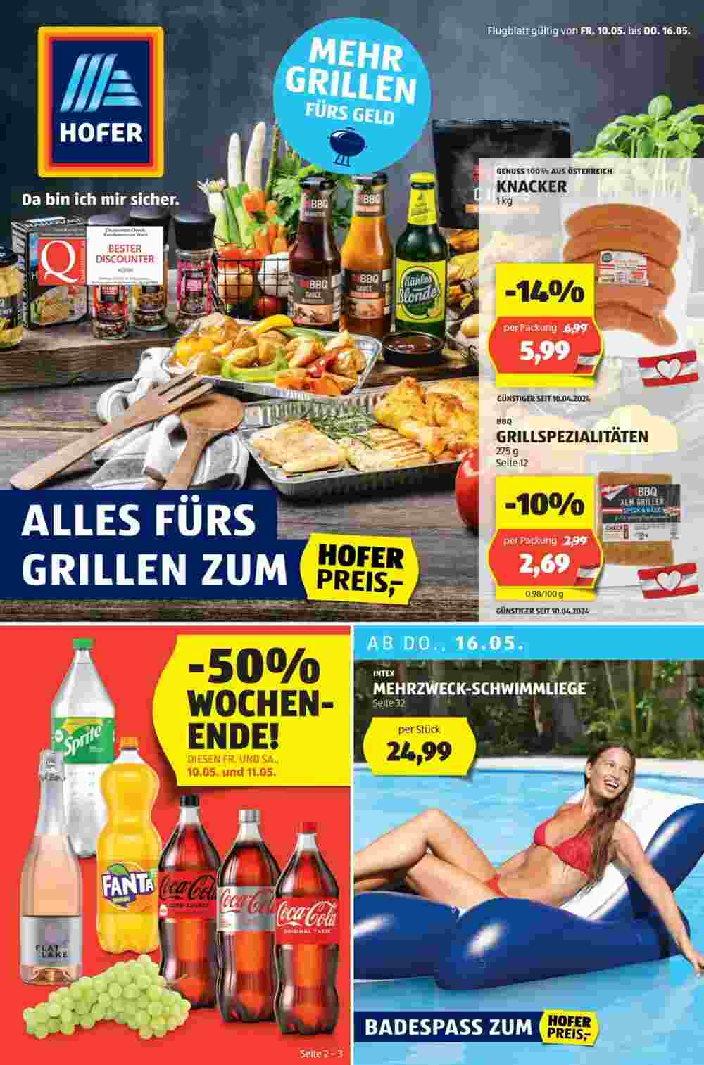 Hofer Flugblatt (ab 09.05.2024) - Angebote und Prospekt - Seite 1