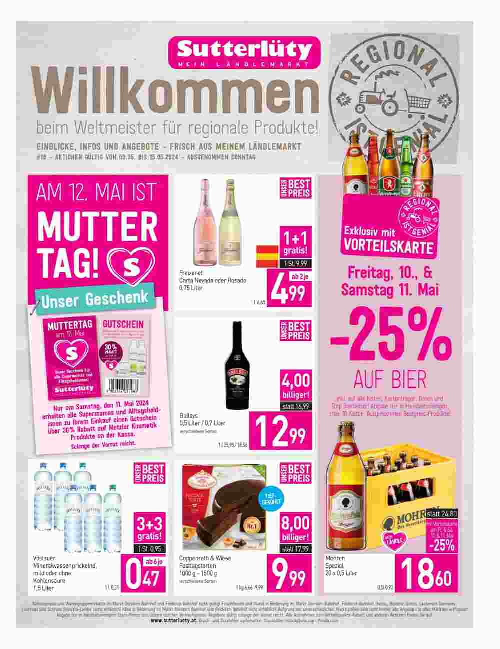 Sutterlüty Flugblatt (ab 10.05.2024) - Angebote und Prospekt - Seite 1
