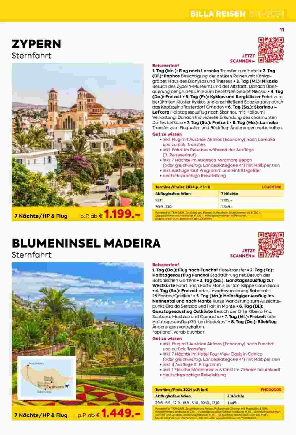 Billa Reisen Flugblatt (ab 14.05.2024) - Angebote und Prospekt - Seite 11