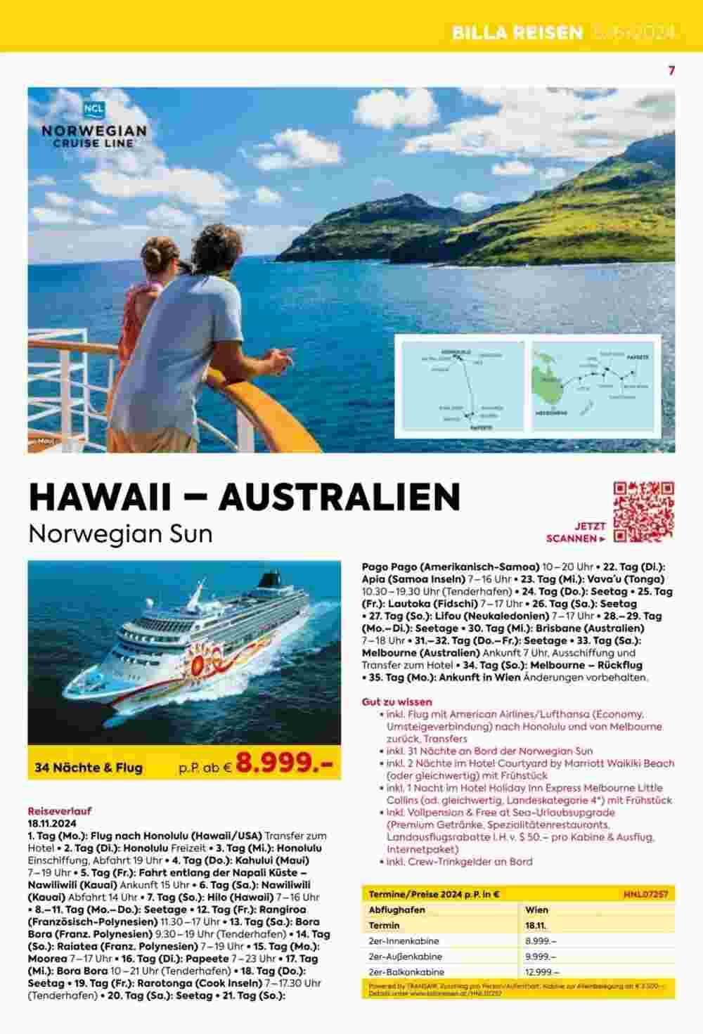 Billa Reisen Flugblatt (ab 14.05.2024) - Angebote und Prospekt - Seite 7