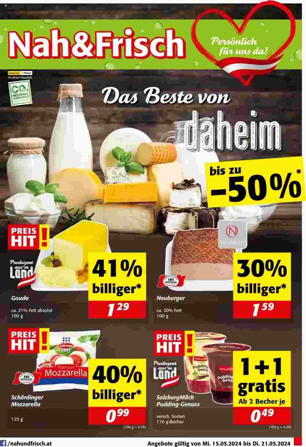 Nah&Frisch Flugblatt (ab 15.05.2024) - Angebote und Prospekt - Seite 1