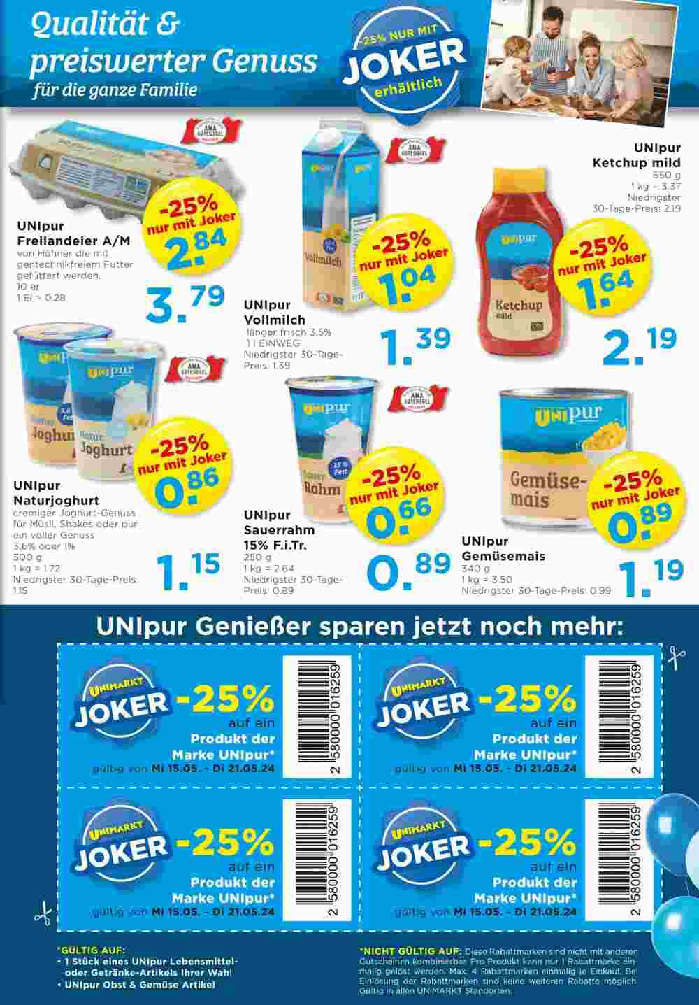 Unimarkt Flugblatt (ab 15.05.2024) - Angebote und Prospekt - Seite 11