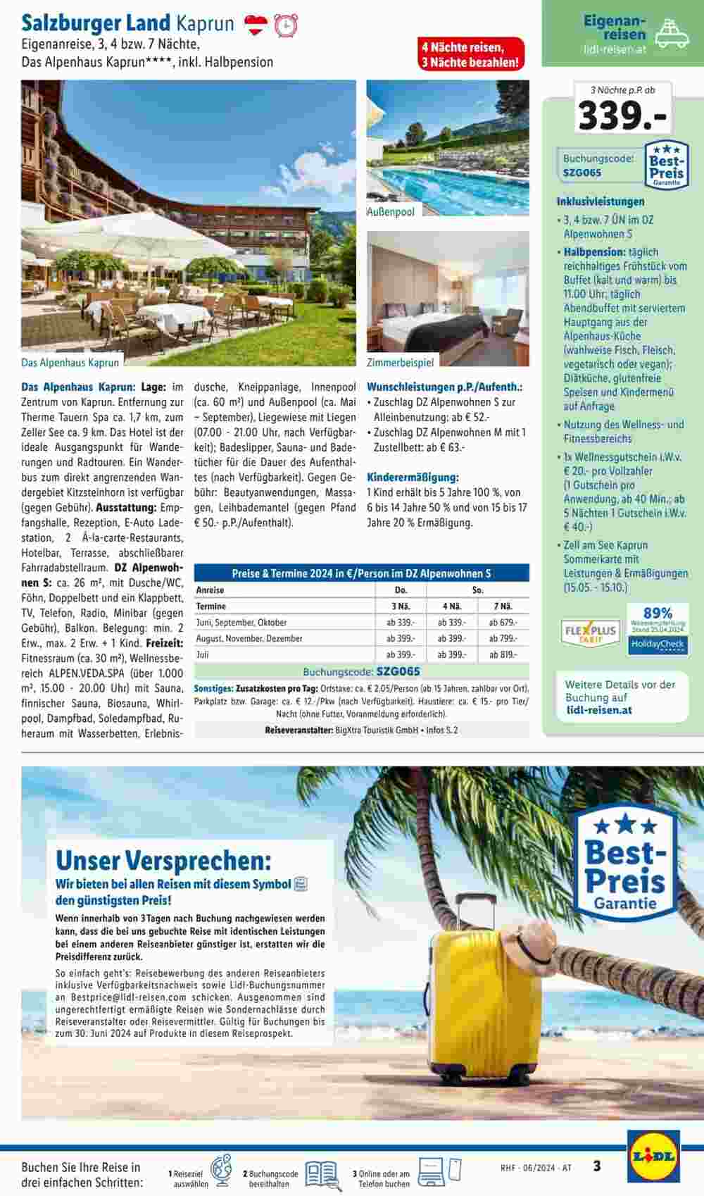 Lidl Reisen Flugblatt (ab 28.05.2024) - Angebote und Prospekt - Seite 3