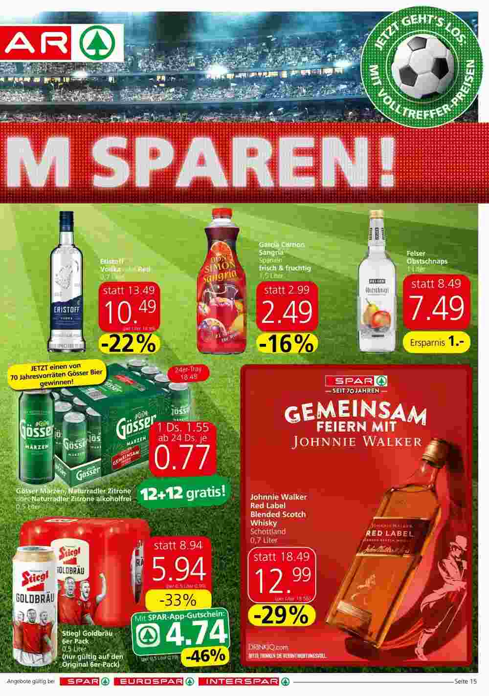 Spar Flugblatt (ab 12.06.2024) - Angebote und Prospekt - Seite 15