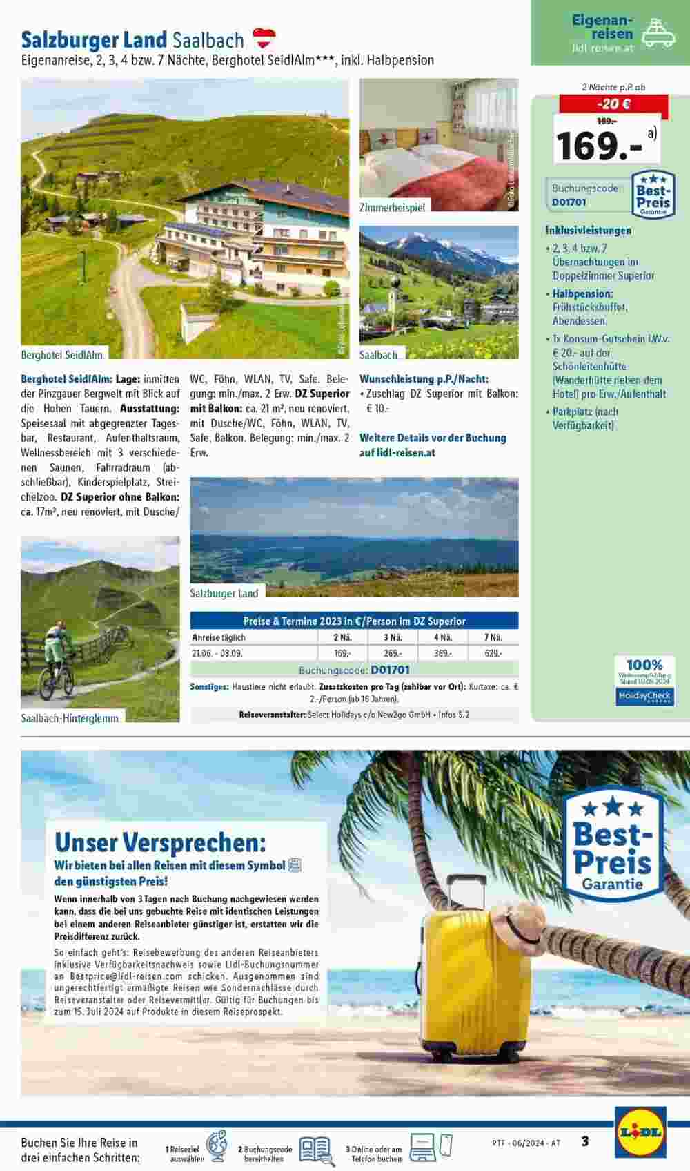 Lidl Reisen Flugblatt (ab 12.06.2024) - Angebote und Prospekt - Seite 3