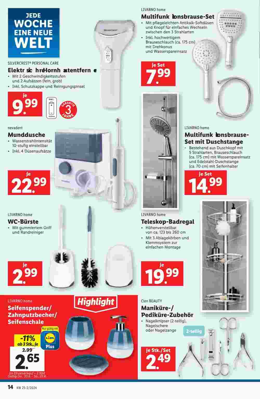 Lidl Flugblatt (ab 19.06.2024) - Angebote und Prospekt - Seite 14