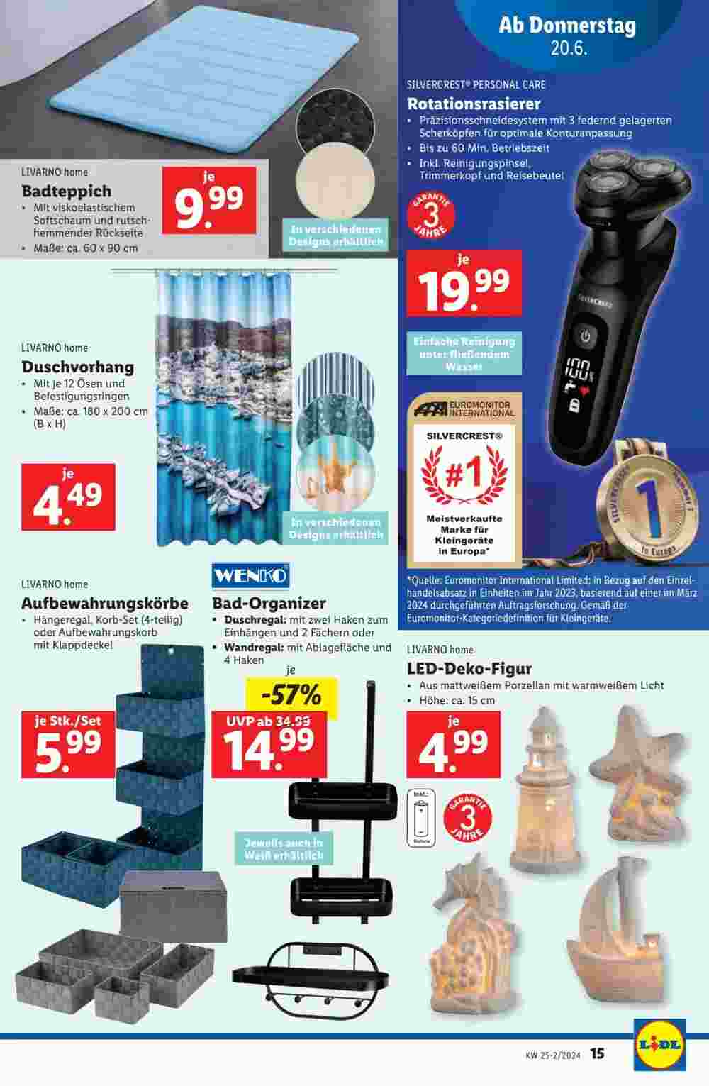 Lidl Flugblatt (ab 19.06.2024) - Angebote und Prospekt - Seite 15