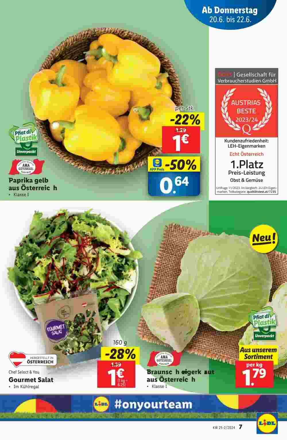 Lidl Flugblatt (ab 19.06.2024) - Angebote und Prospekt - Seite 7