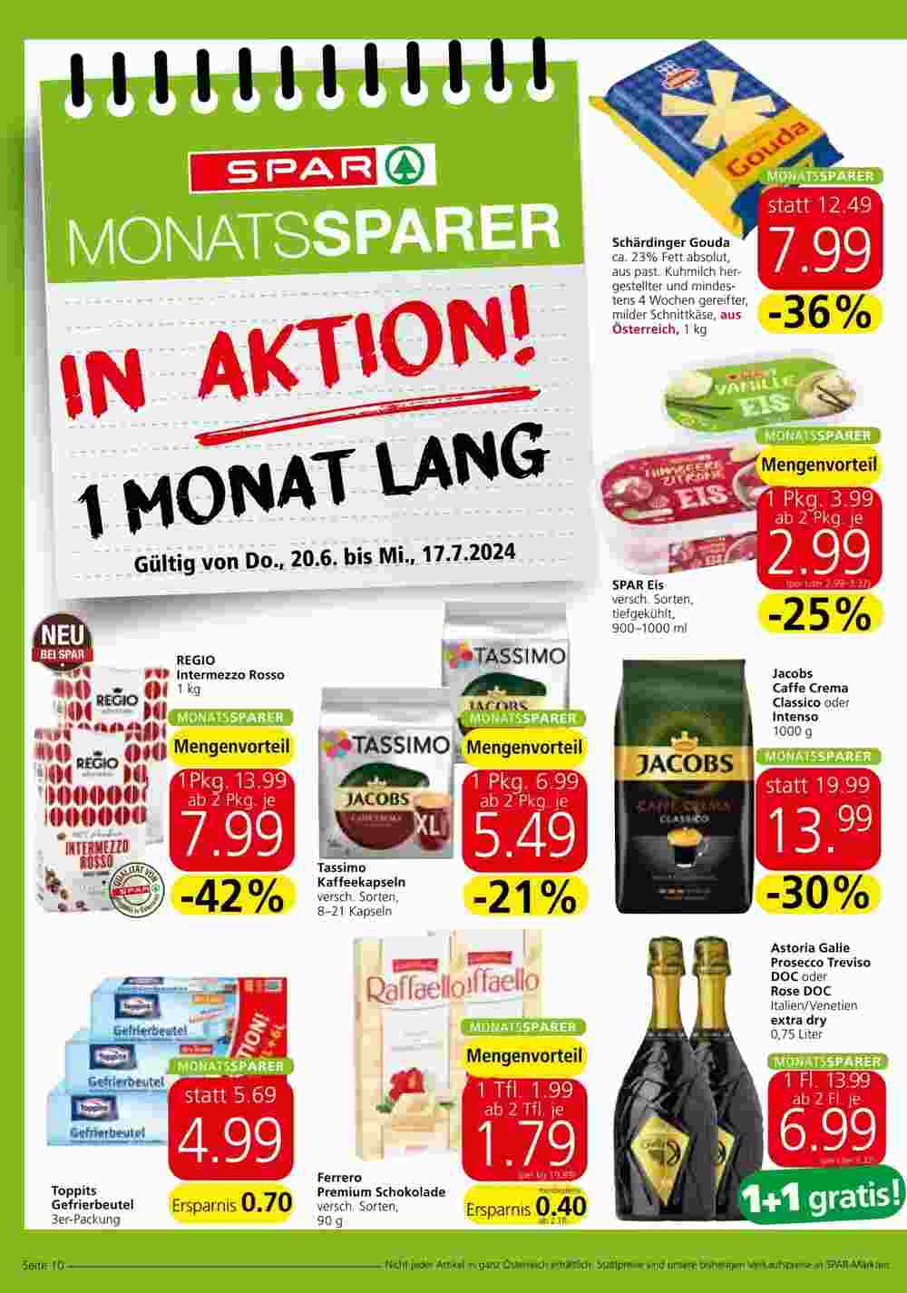 Spar Flugblatt (ab 20.06.2024) - Angebote und Prospekt - Seite 10