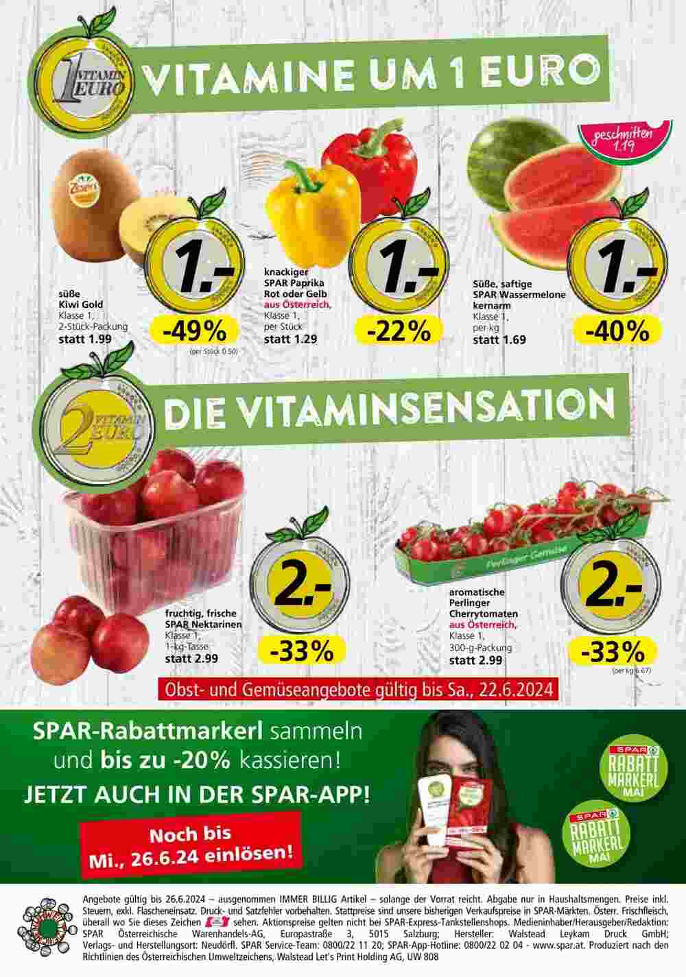 Spar Flugblatt (ab 20.06.2024) - Angebote und Prospekt - Seite 16