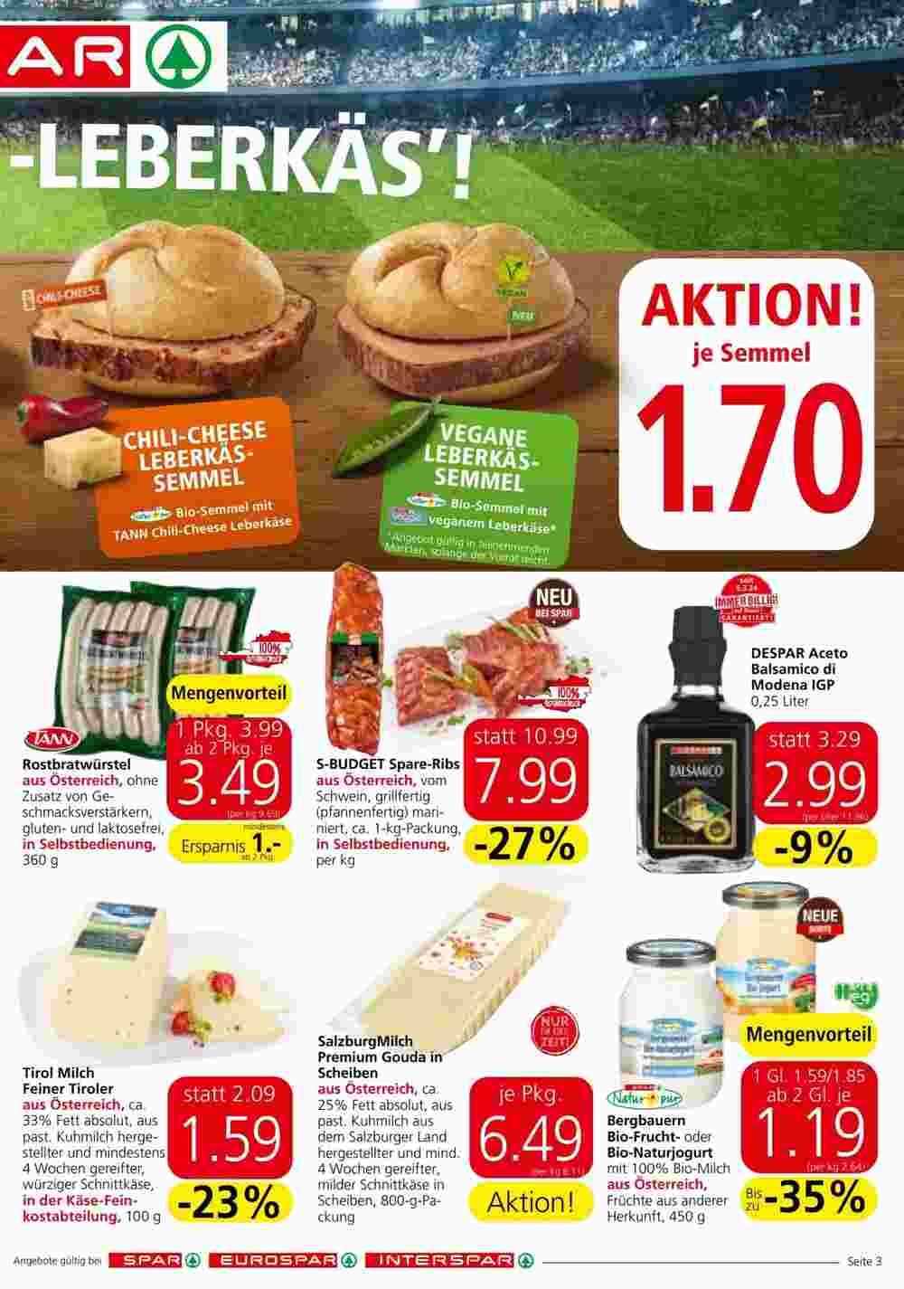 Spar Flugblatt (ab 20.06.2024) - Angebote und Prospekt - Seite 3