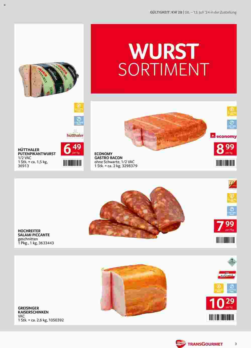 Transgourmet Flugblatt (ab 08.07.2024) - Angebote und Prospekt - Seite 3