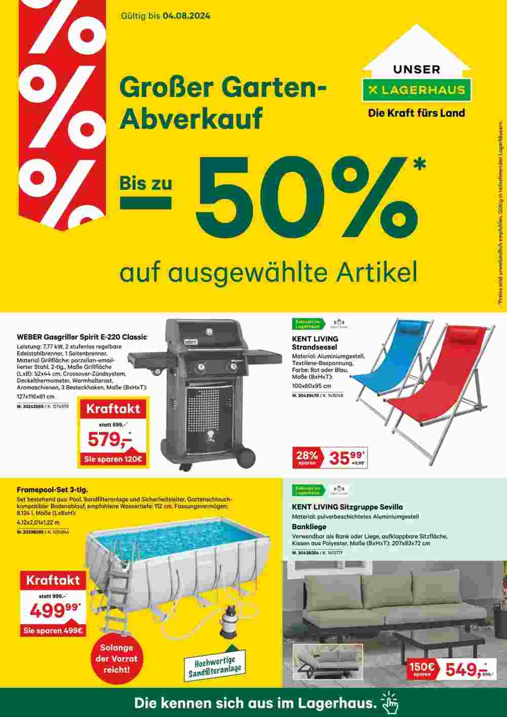 Lagerhaus Flugblatt (ab 14.07.2024) - Angebote und Prospekt - Seite 1