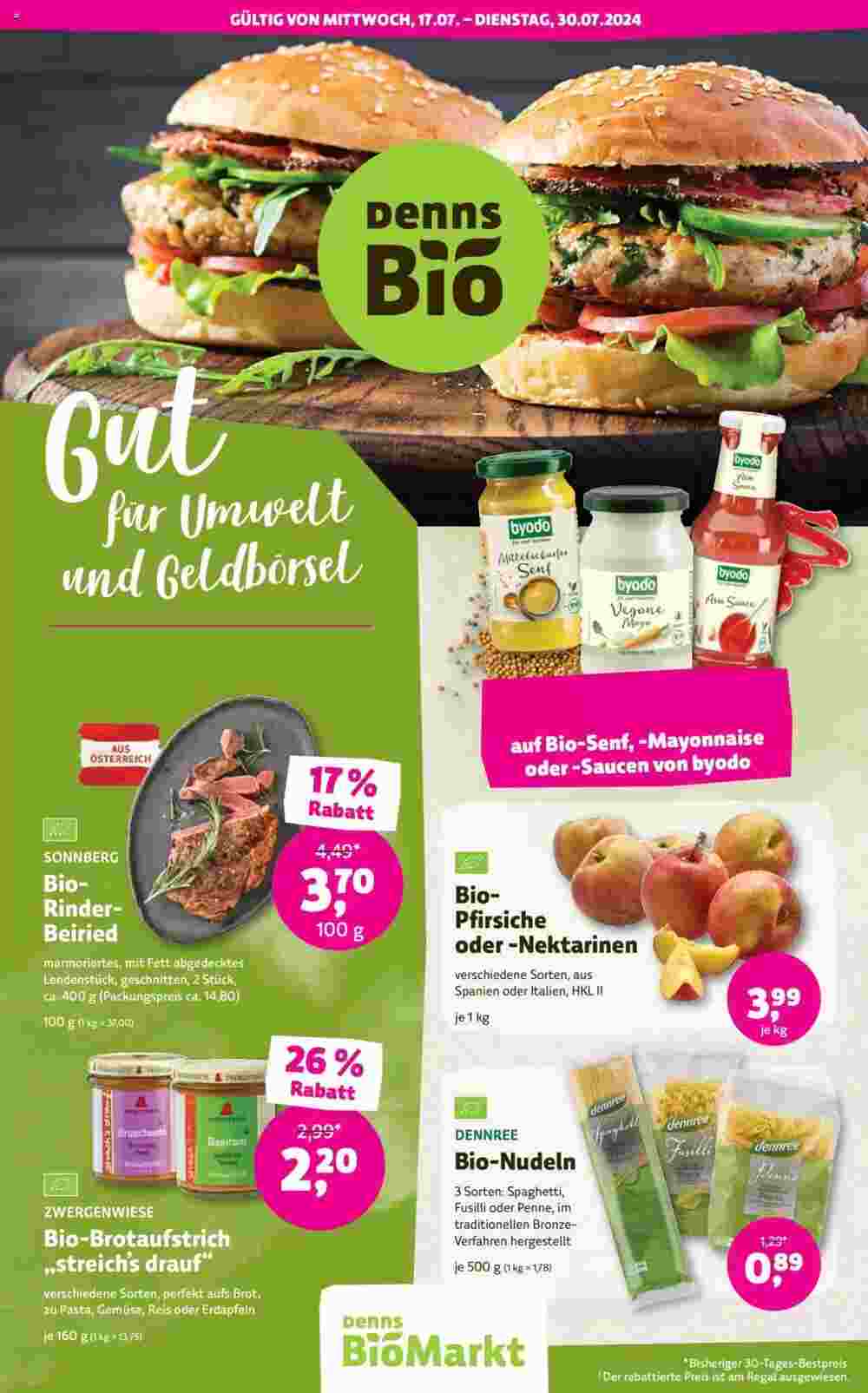 Denn's Biomarkt Flugblatt (ab 17.07.2024) - Angebote und Prospekt - Seite 1