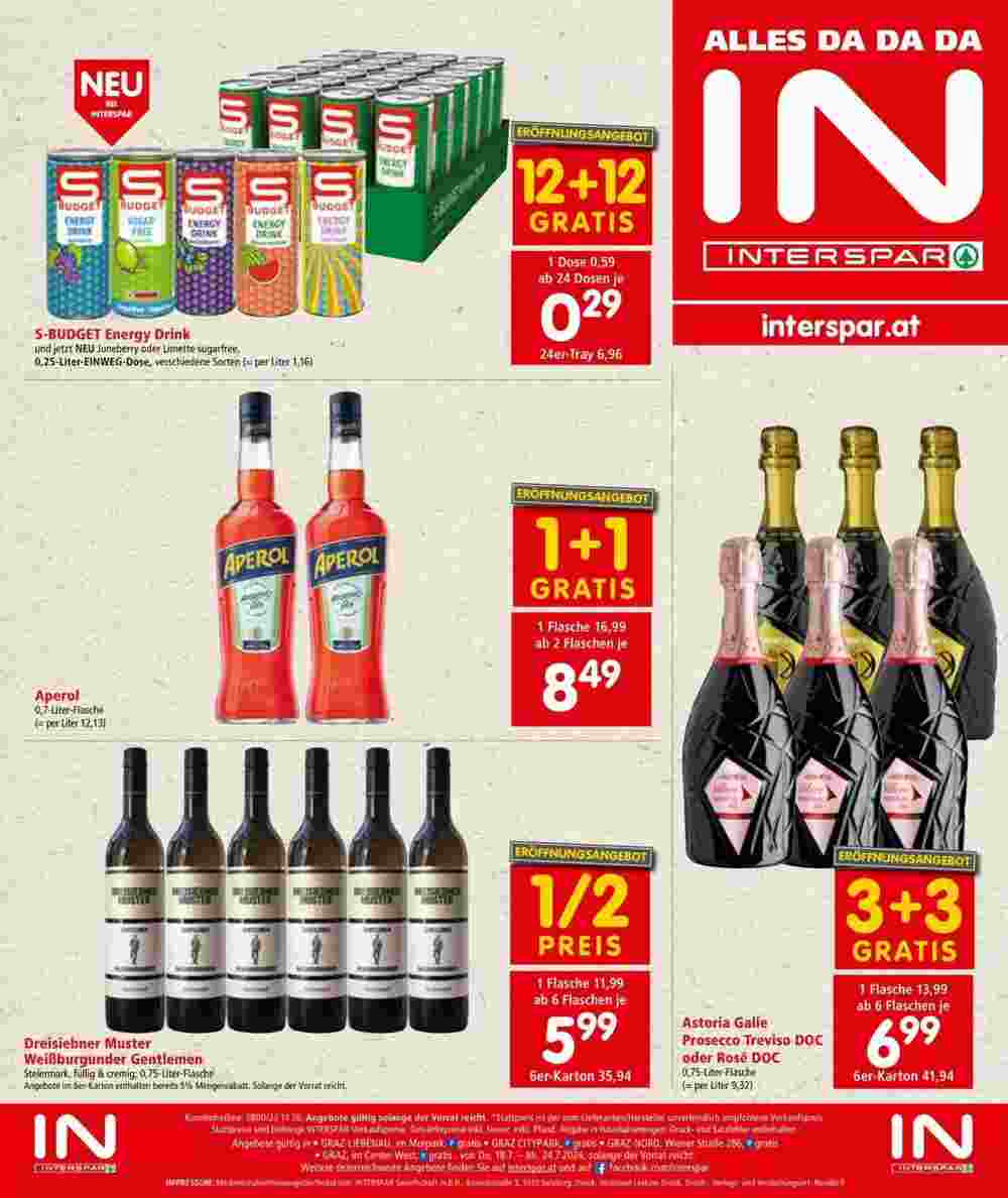 Interspar Restaurant Flugblatt (ab 18.07.2024) - Angebote und Prospekt - Seite 12