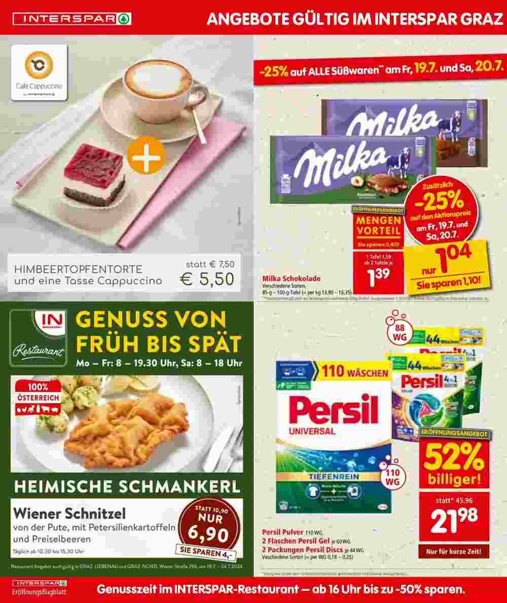 Interspar Restaurant Flugblatt (ab 18.07.2024) - Angebote und Prospekt - Seite 8