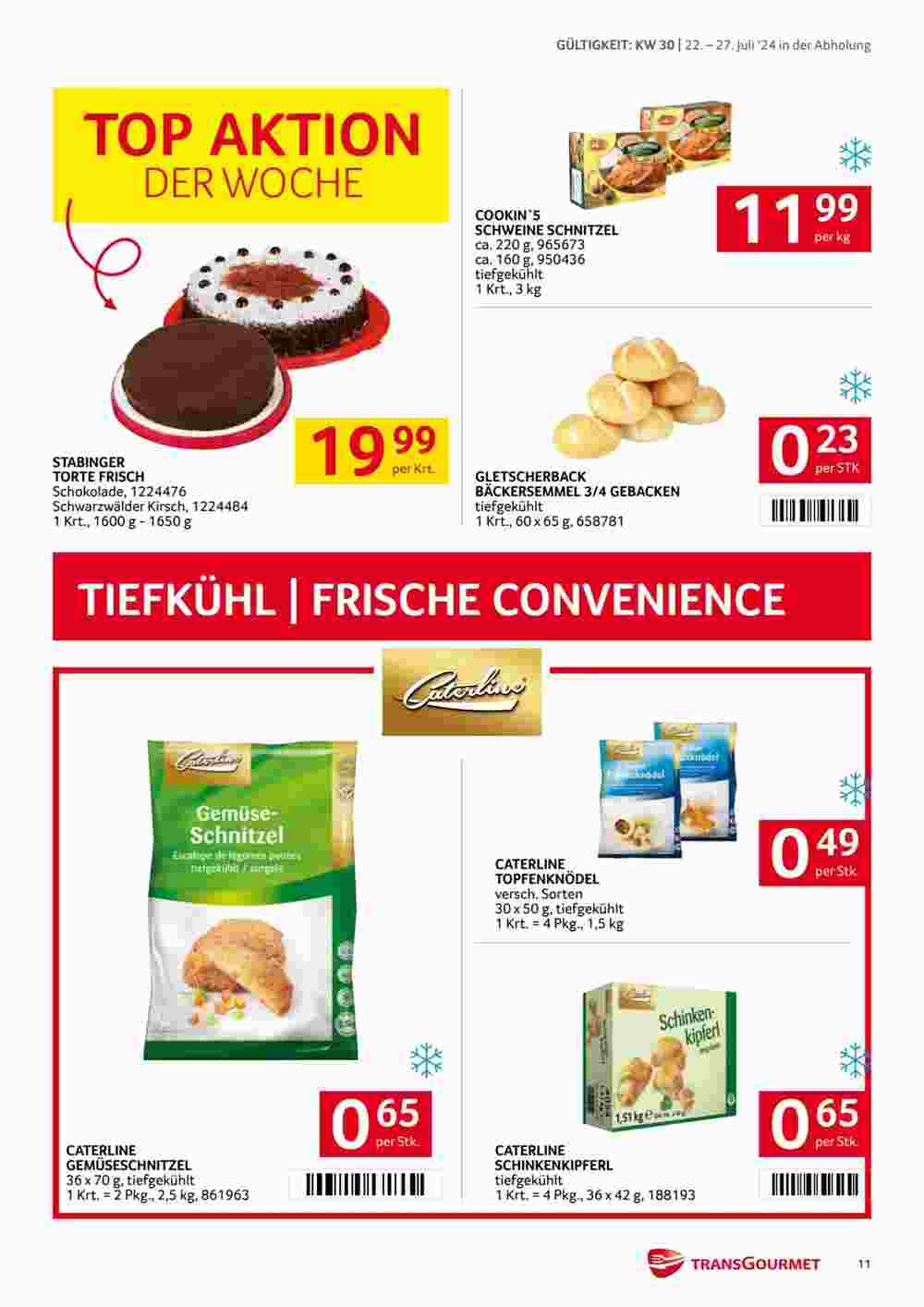 Transgourmet Flugblatt (ab 21.07.2024) - Angebote und Prospekt - Seite 11