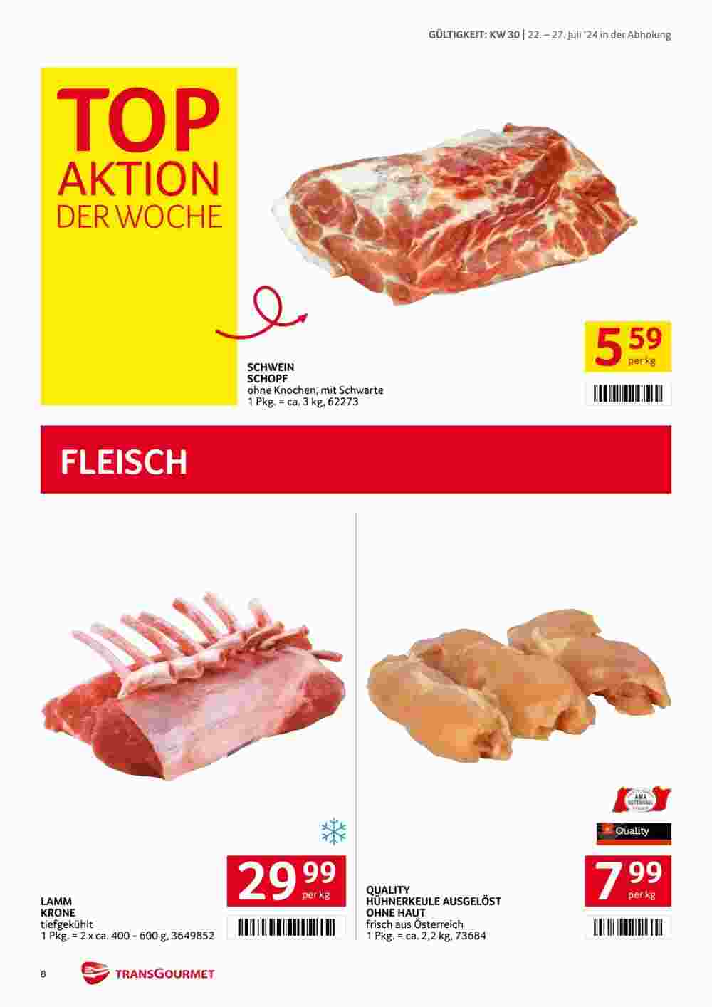 Transgourmet Flugblatt (ab 21.07.2024) - Angebote und Prospekt - Seite 8