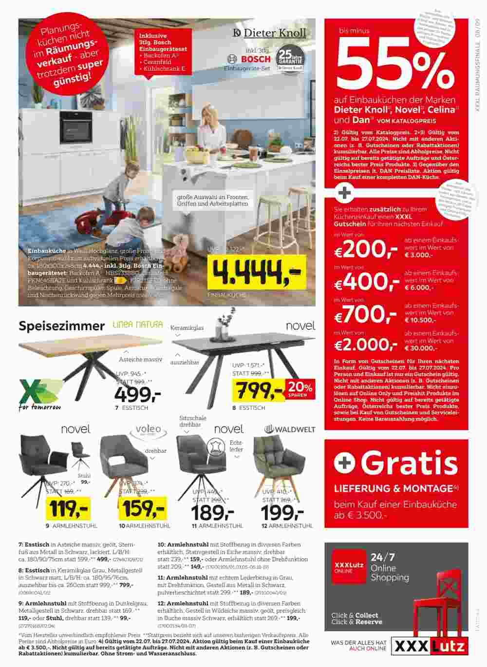 XXXLutz Flugblatt (ab 21.07.2024) - Angebote und Prospekt - Seite 9