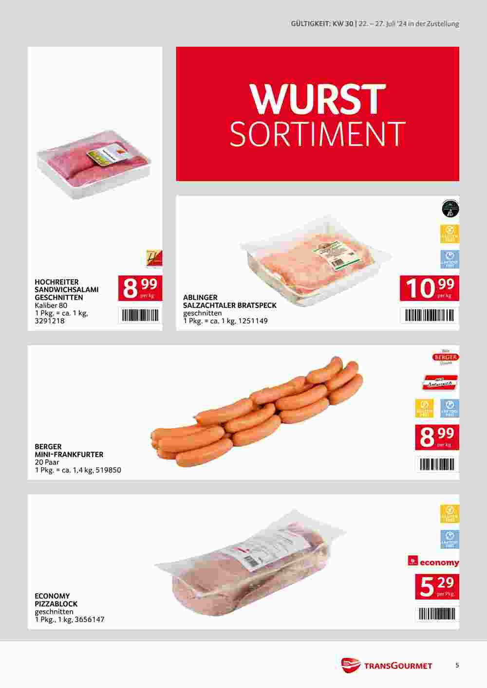 Transgourmet Flugblatt (ab 22.07.2024) - Angebote und Prospekt - Seite 5