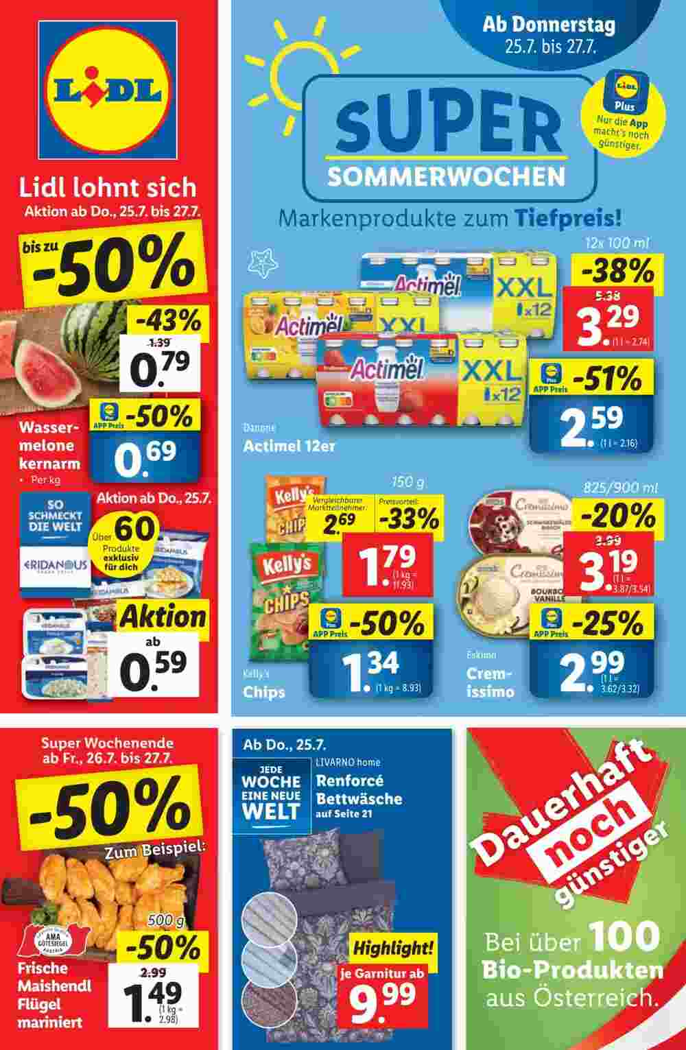 Lidl Flugblatt (ab 24.07.2024) - Angebote und Prospekt - Seite 1