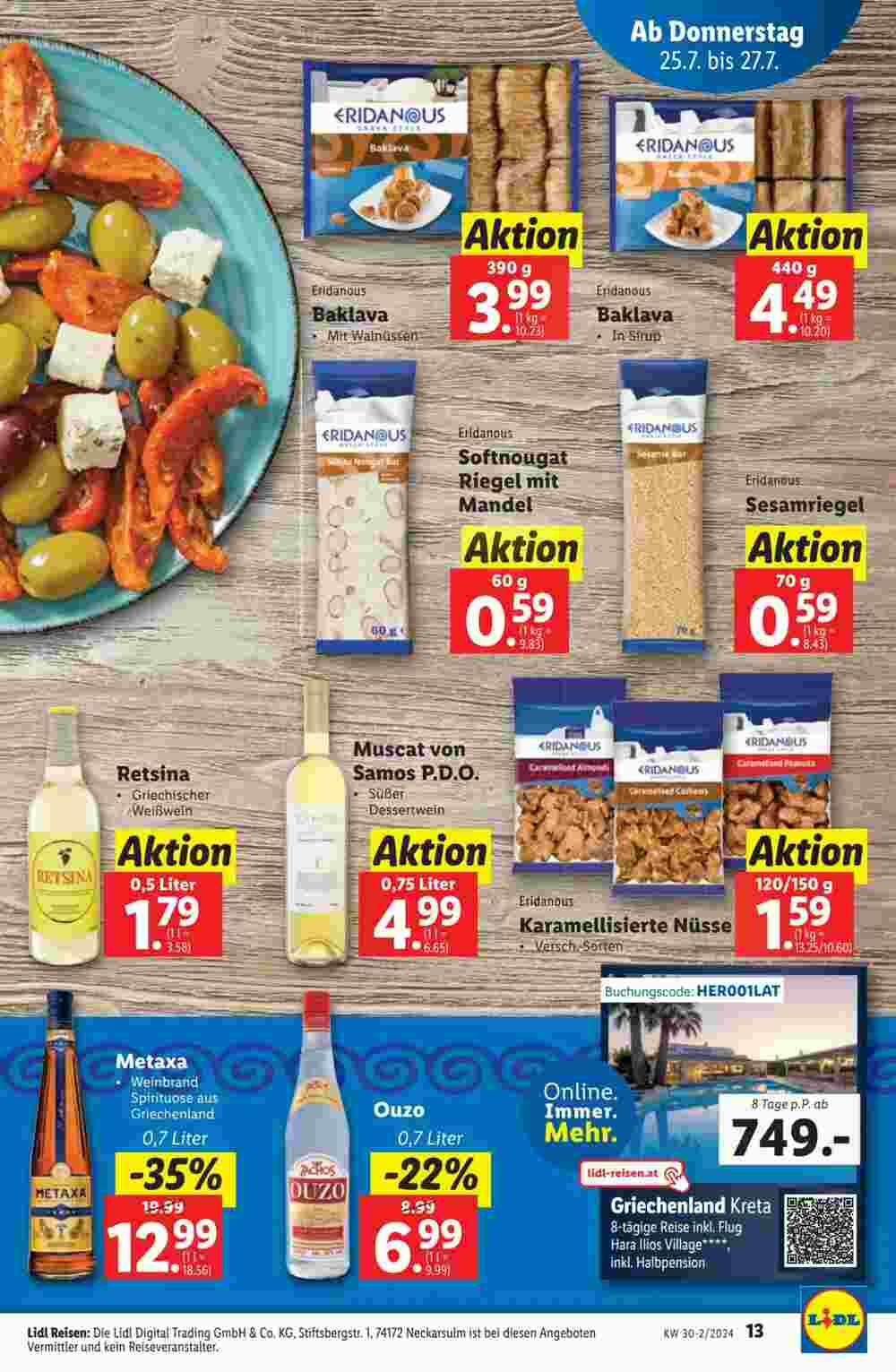 Lidl Flugblatt (ab 24.07.2024) - Angebote und Prospekt - Seite 13