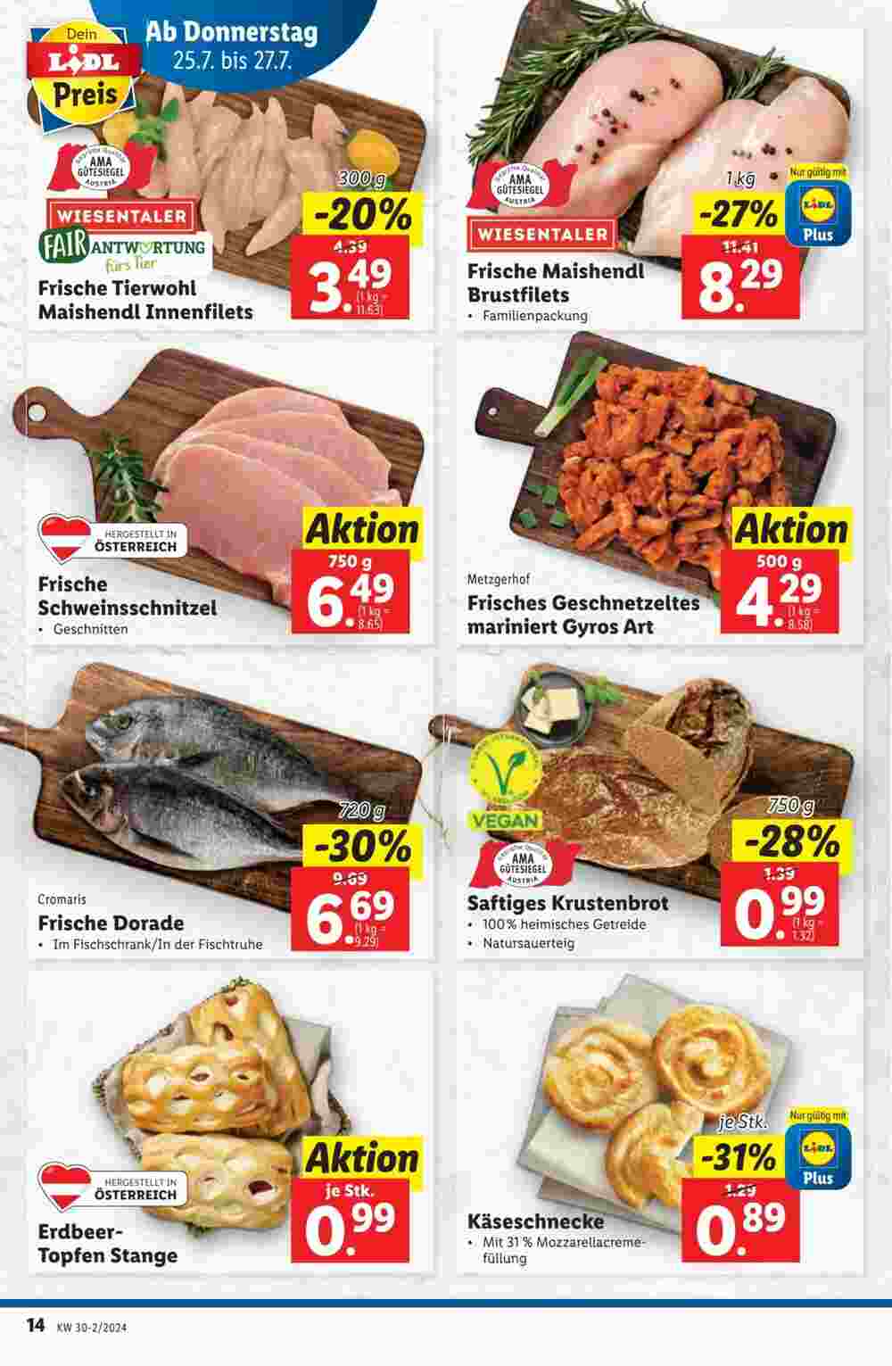 Lidl Flugblatt (ab 24.07.2024) - Angebote und Prospekt - Seite 14