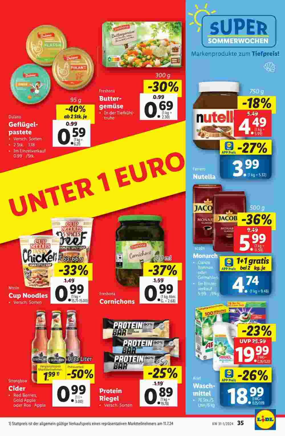 Lidl Flugblatt (ab 24.07.2024) - Angebote und Prospekt - Seite 39