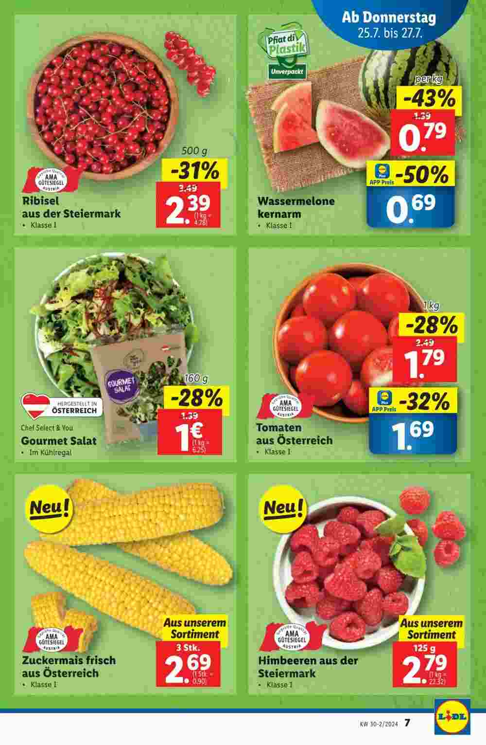 Lidl Flugblatt (ab 24.07.2024) - Angebote und Prospekt - Seite 7