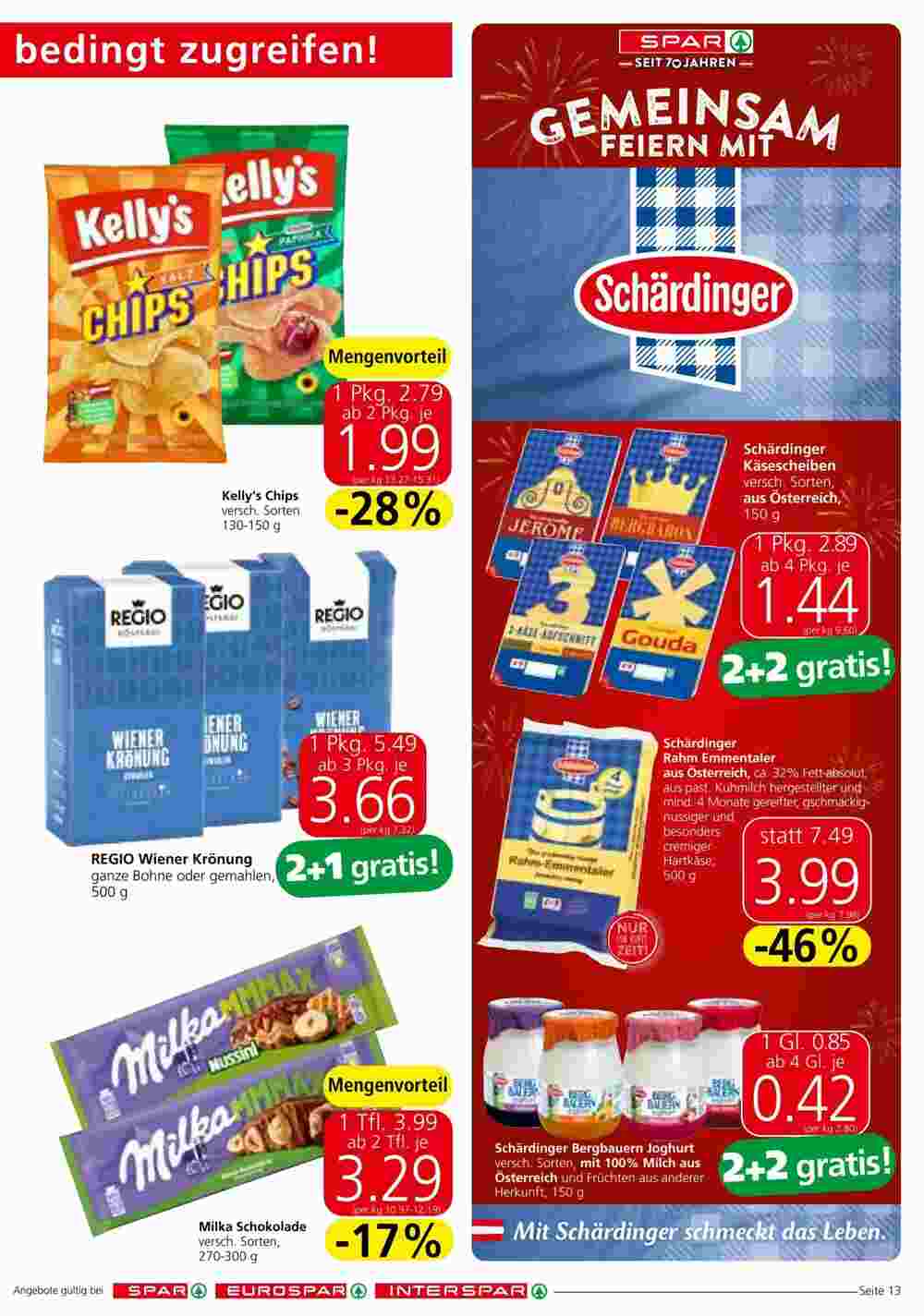 Spar Flugblatt (ab 24.07.2024) - Angebote und Prospekt - Seite 13