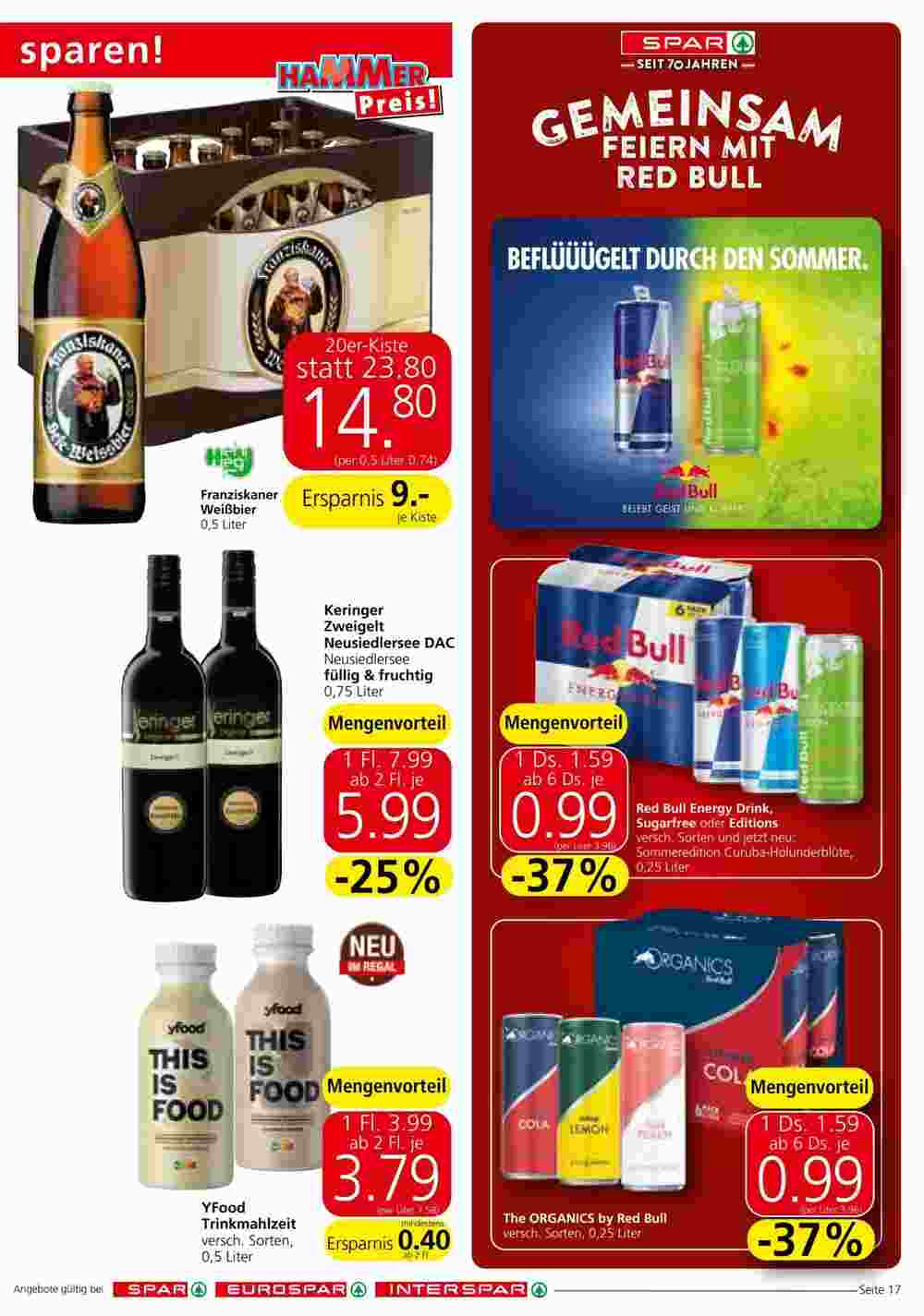 Spar Flugblatt (ab 24.07.2024) - Angebote und Prospekt - Seite 17