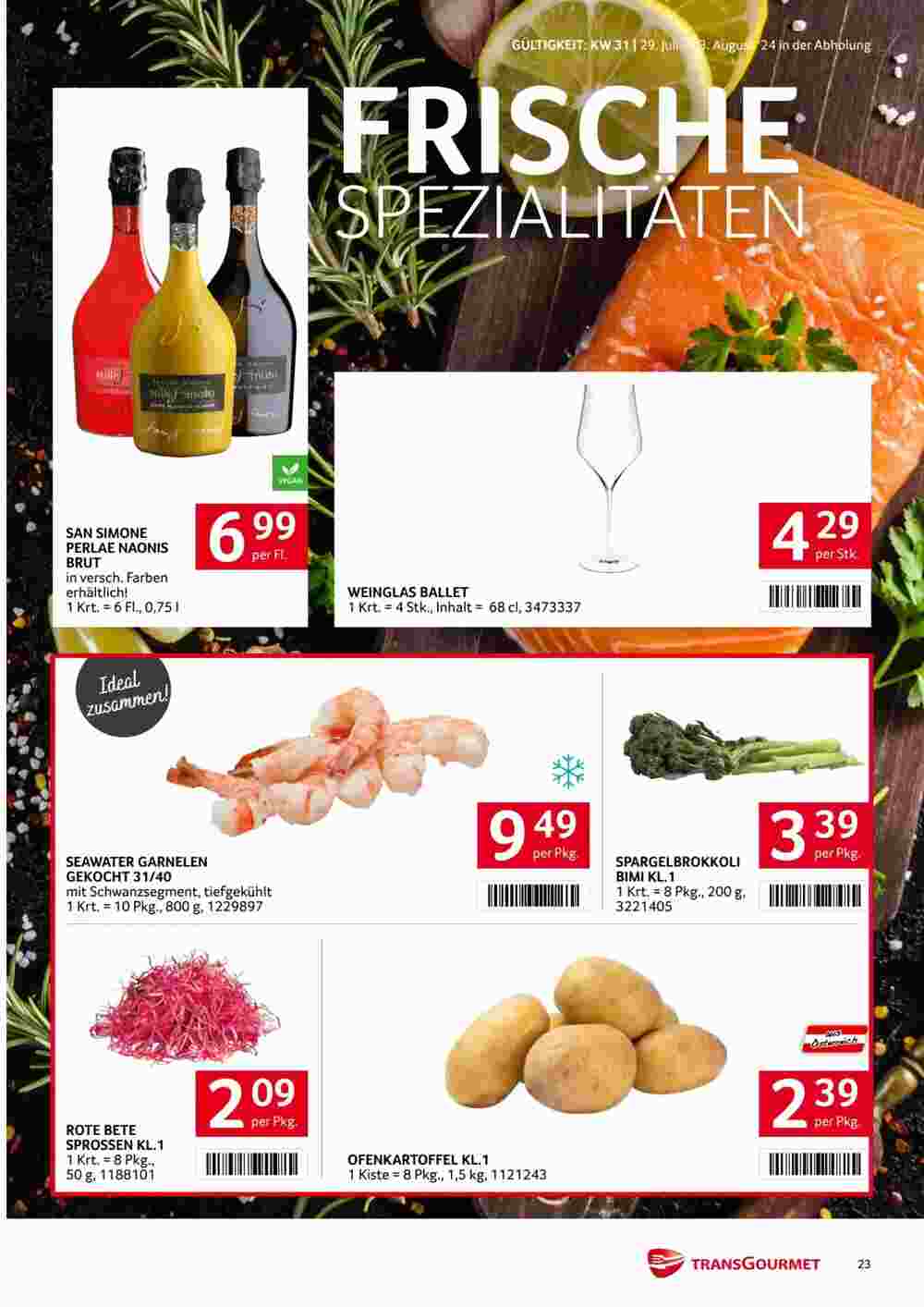 Transgourmet Flugblatt (ab 28.07.2024) - Angebote und Prospekt - Seite 23