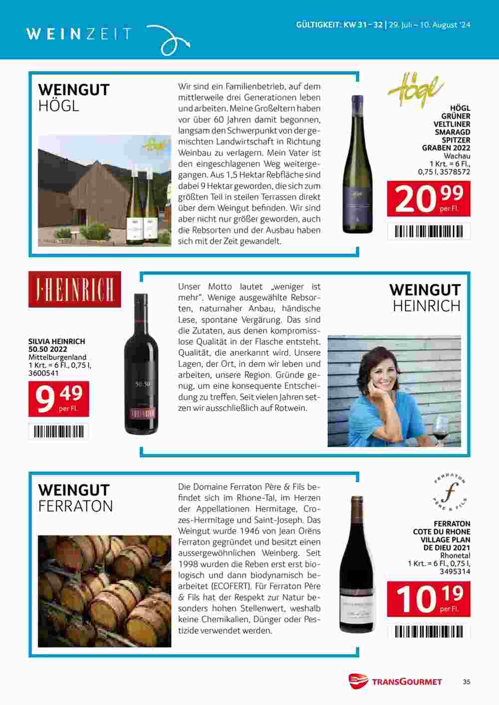 Transgourmet Flugblatt (ab 28.07.2024) - Angebote und Prospekt - Seite 35