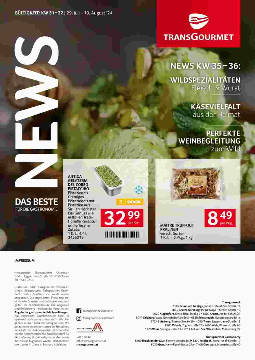 Transgourmet Flugblatt (ab 28.07.2024) - Angebote und Prospekt - Seite 40