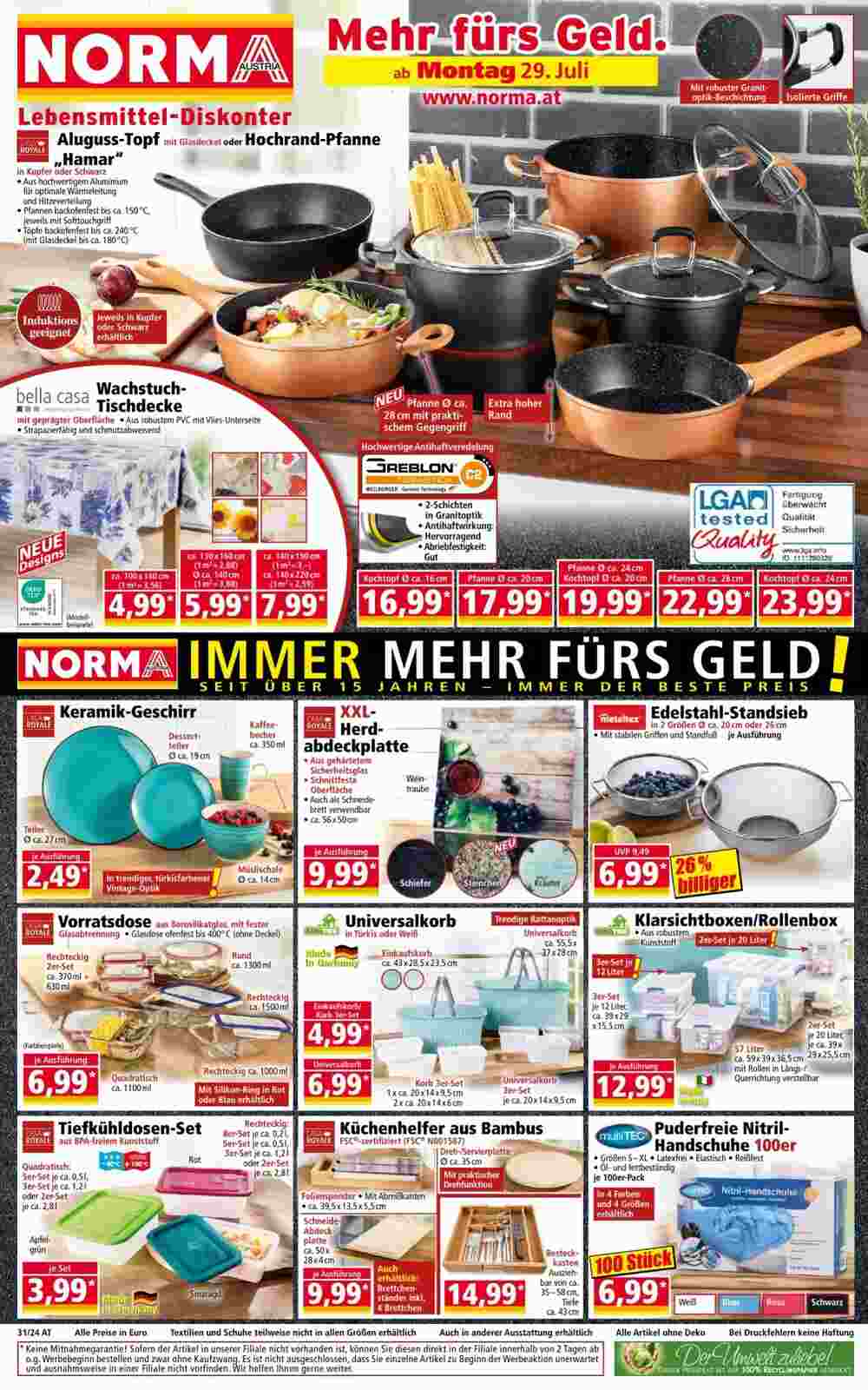 Norma Flugblatt (ab 28.07.2024) - Angebote und Prospekt - Seite 1