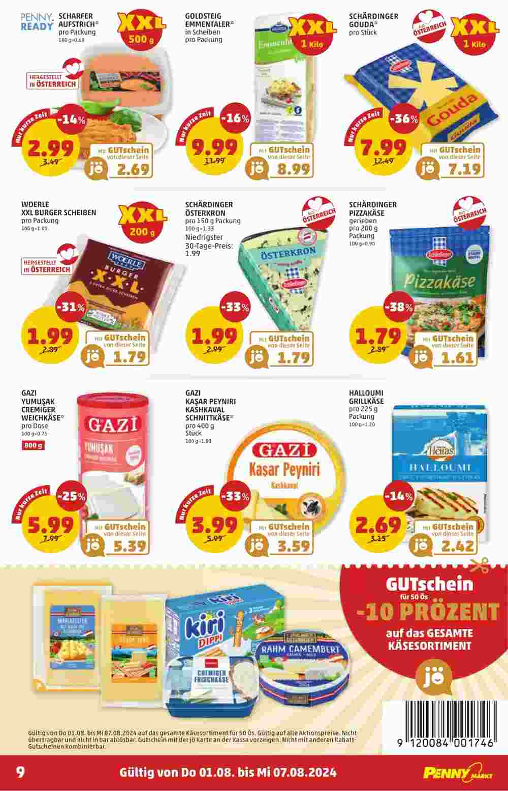 PENNY Flugblatt (ab 01.08.2024) - Angebote und Prospekt - Seite 9