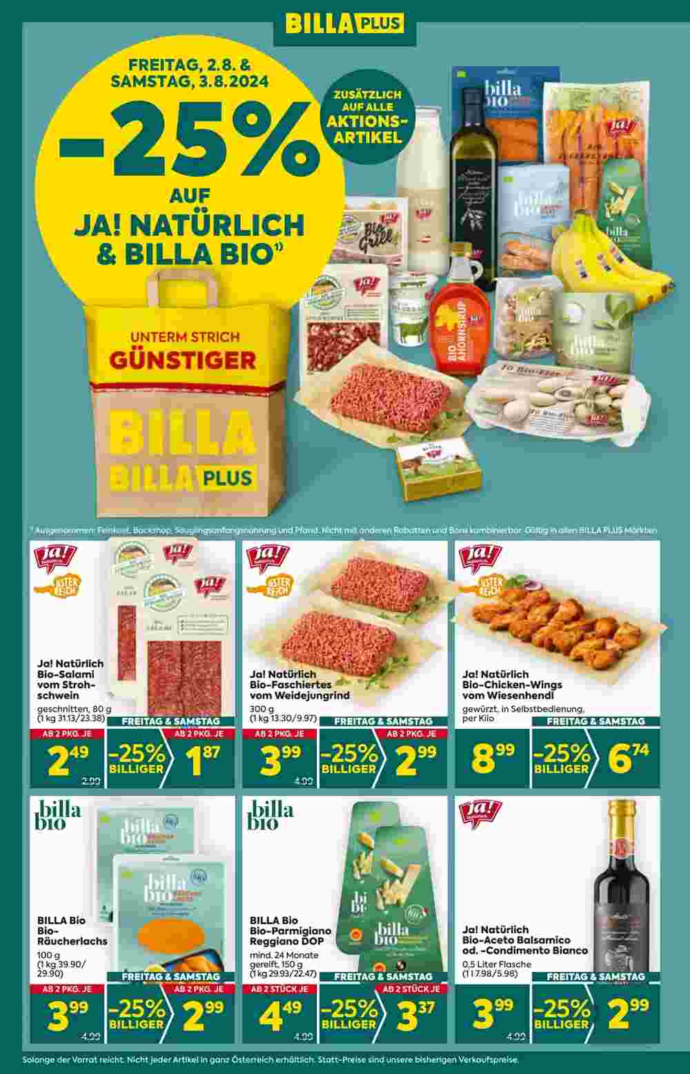 Billa Flugblatt (ab 01.08.2024) - Angebote und Prospekt - Seite 2