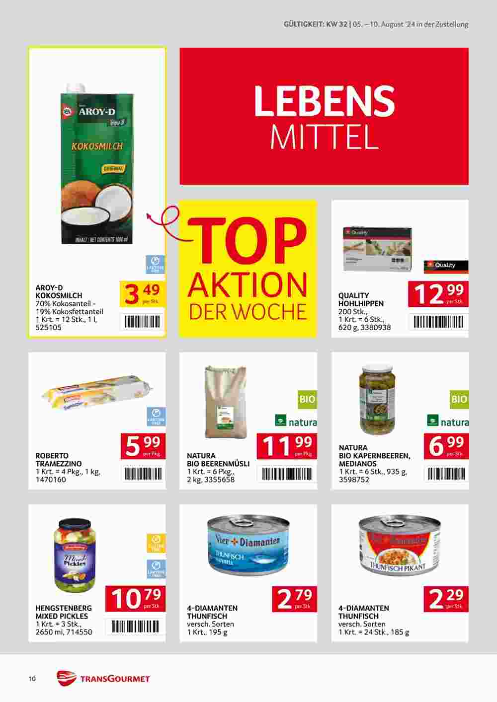 Transgourmet Flugblatt (ab 05.08.2024) - Angebote und Prospekt - Seite 10