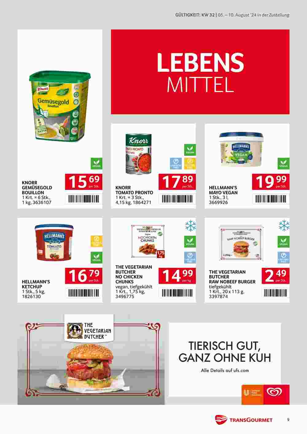 Transgourmet Flugblatt (ab 05.08.2024) - Angebote und Prospekt - Seite 9