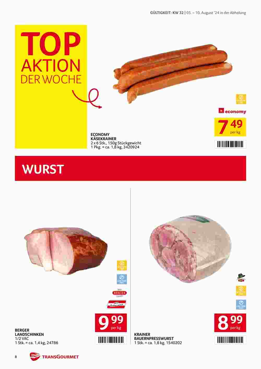 Transgourmet Flugblatt (ab 05.08.2024) - Angebote und Prospekt - Seite 7