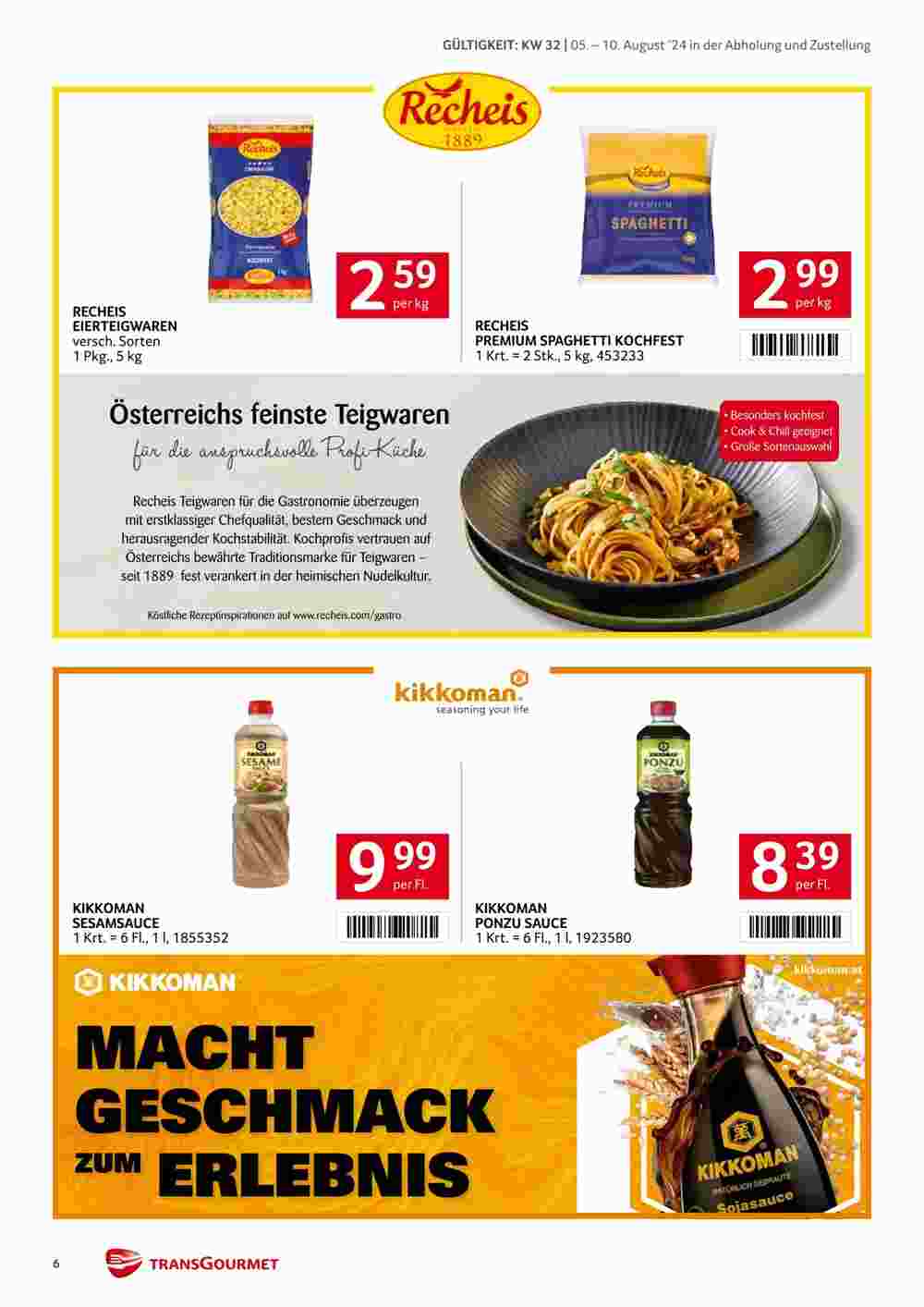 Transgourmet Flugblatt (ab 05.08.2024) - Angebote und Prospekt - Seite 6