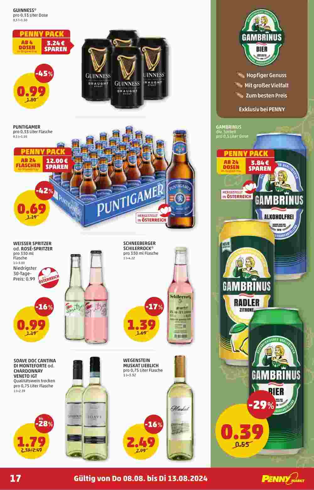 PENNY Flugblatt (ab 08.08.2024) - Angebote und Prospekt - Seite 17