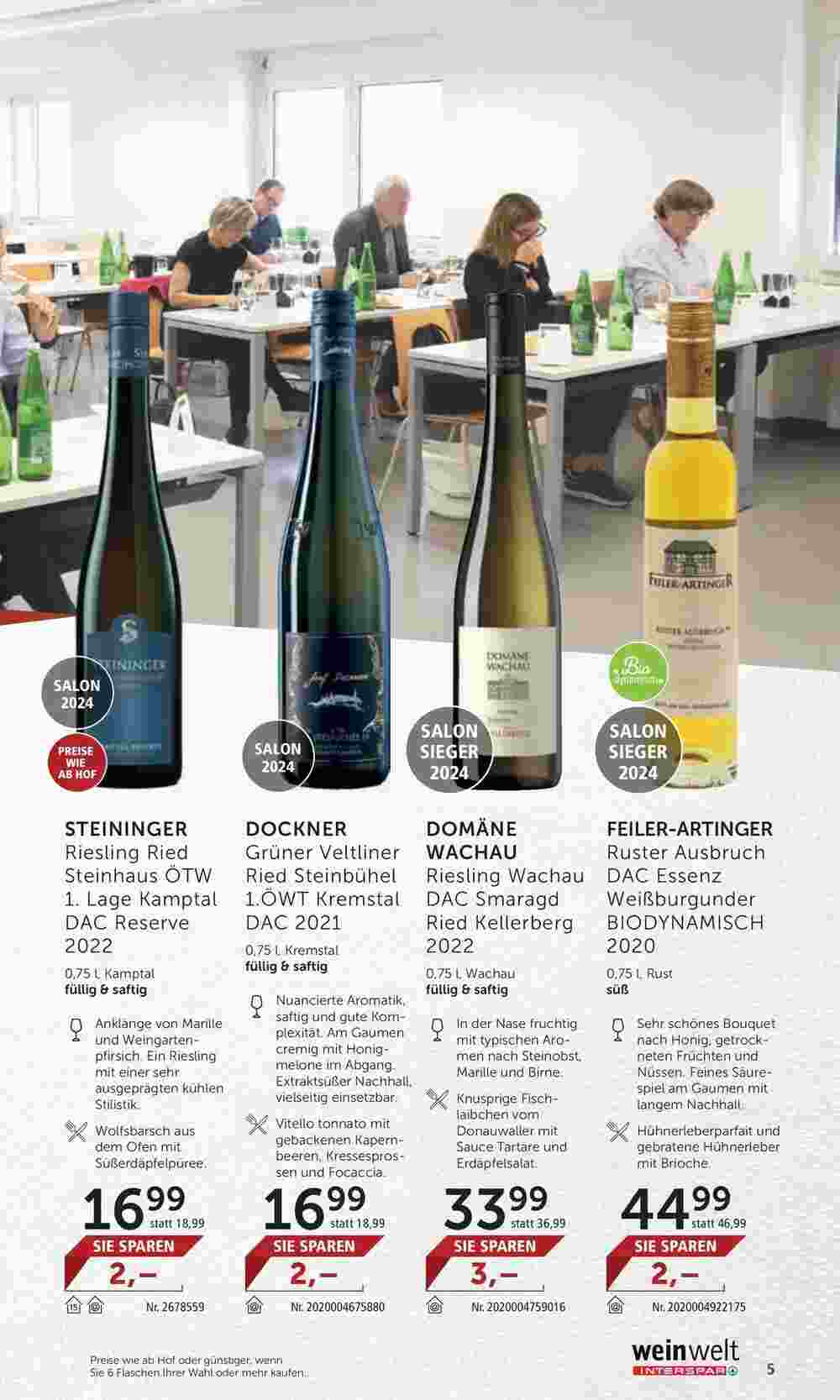 Weinwelt Interspar Flugblatt (ab 14.08.2024) - Angebote und Prospekt - Seite 5