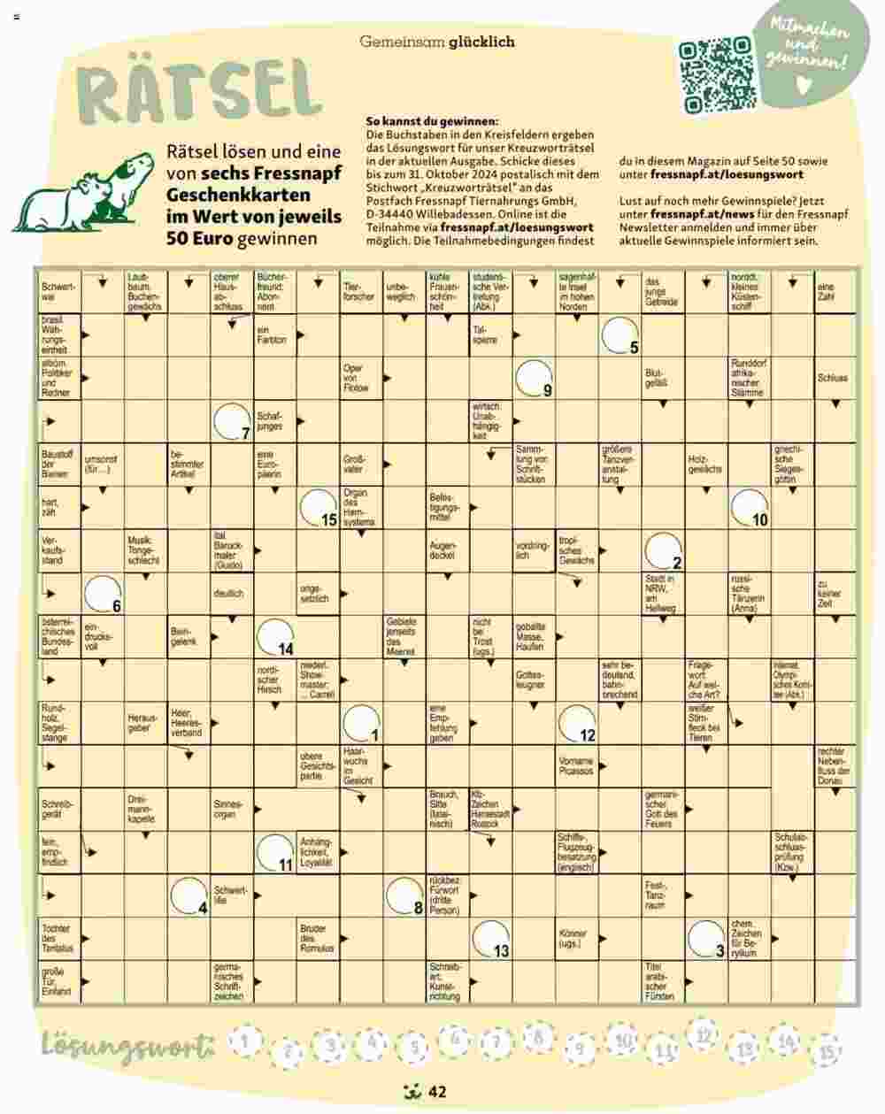 Fressnapf Flugblatt (ab 01.09.2024) - Angebote und Prospekt - Seite 42