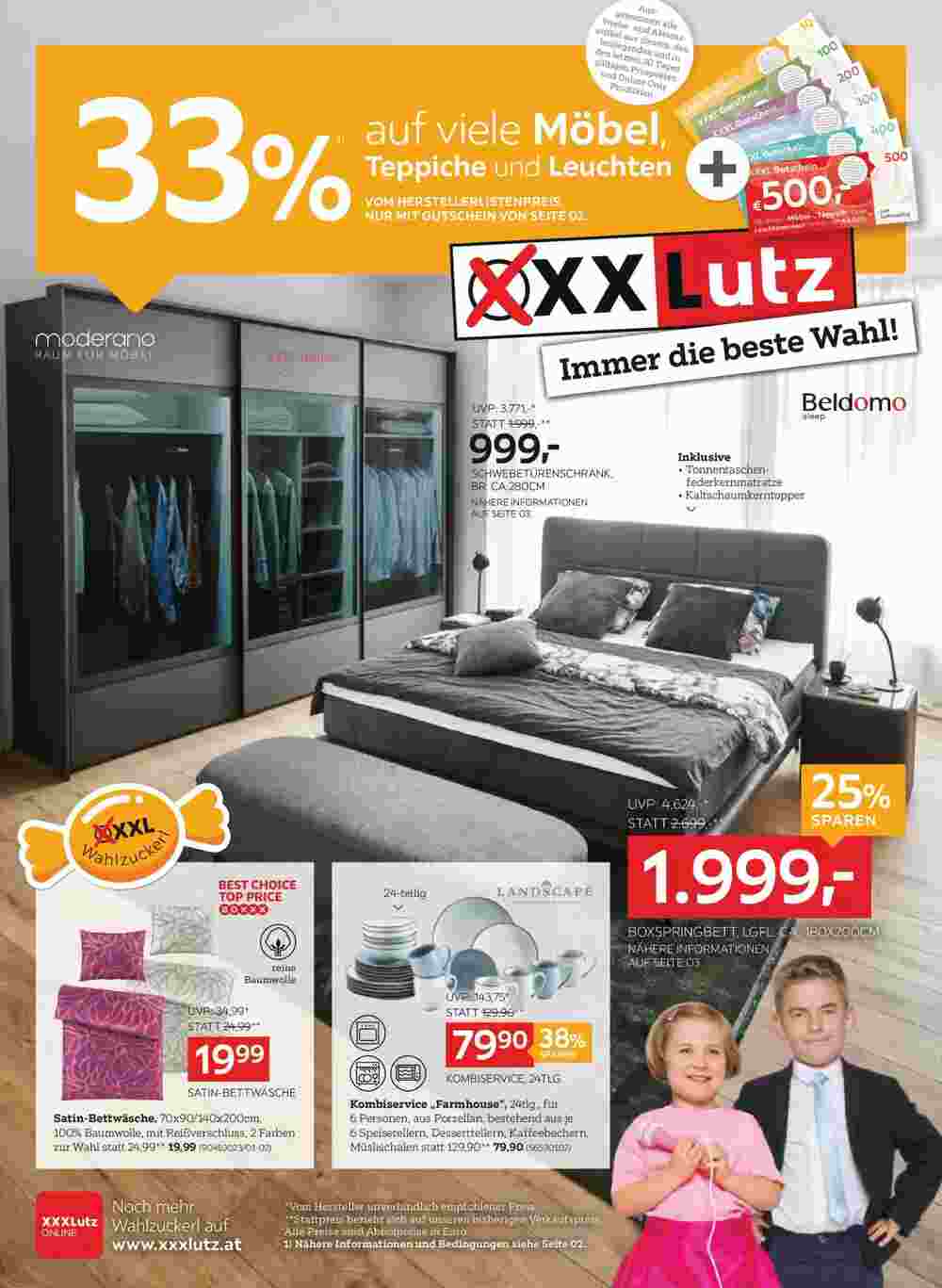 XXXLutz Flugblatt (ab 02.09.2024) - Angebote und Prospekt - Seite 1