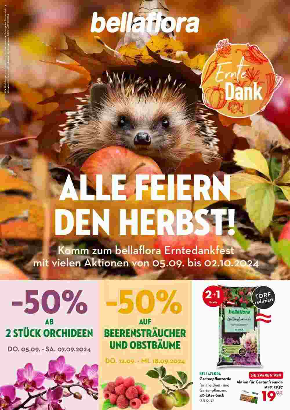 Bellaflora Flugblatt (ab 05.09.2024) - Angebote und Prospekt - Seite 1